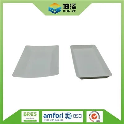 Правоъгълна чиния Bagasse